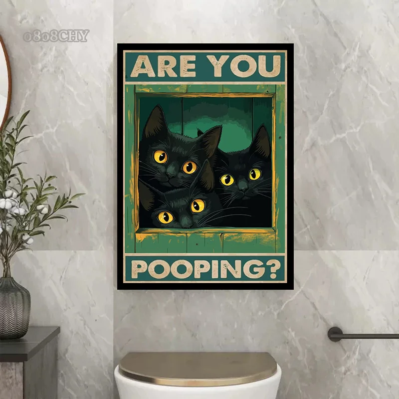 Funny Portrait Bathroom Canvas Posters Mona Lisa Bathroom Meme Funny Toilet Canvas Prints Paintings Unique Home Bathroom Decor