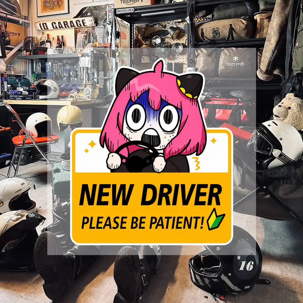 Anime JDM New Driver Aesthetic Graffiti Stickers Waterproof PVC Decals for Car Motorcycle Skateboard Helmet Notebook