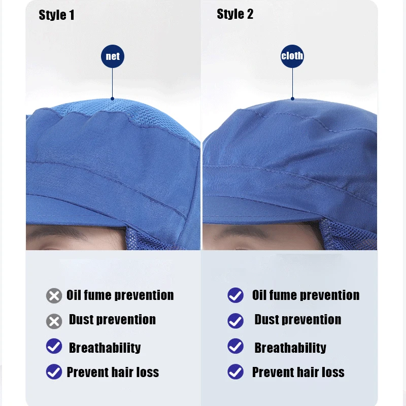 Chef Hat Dust-proof Workshop Catering Hat Food Factory Work Hat Canteen Work Hat