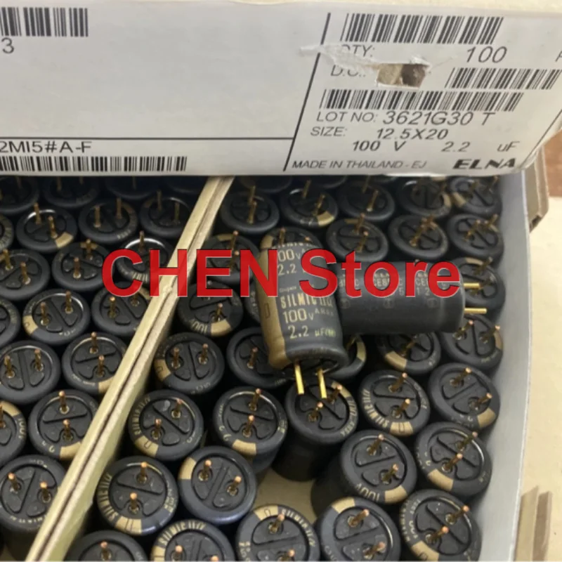 

2PCS/lot original ELNA RGA 100V2.2UF 12.5X20MM 85C audio electrolytic capacitor SUPER GOLD SILMICII 2.2UF 100V free shipping