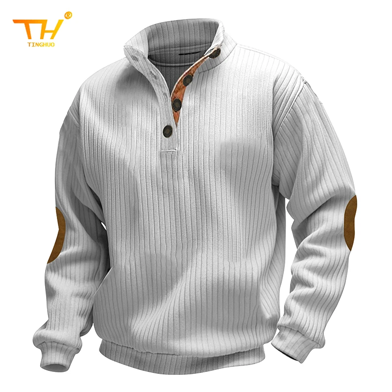 Men's Knitwear for Daily Wear Men's Colorblock Patchwork Jacquard Button Front Sweater Sweatshirt Casual Long Sleeve