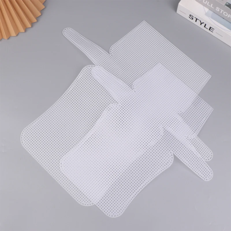 Maglia di plastica per la realizzazione di borse Borse artigianali fai-da-te Materiale per tessitura Borse con gancio di chiusura realizzate con gancio a griglia in plastica Artigianato che realizza accessori