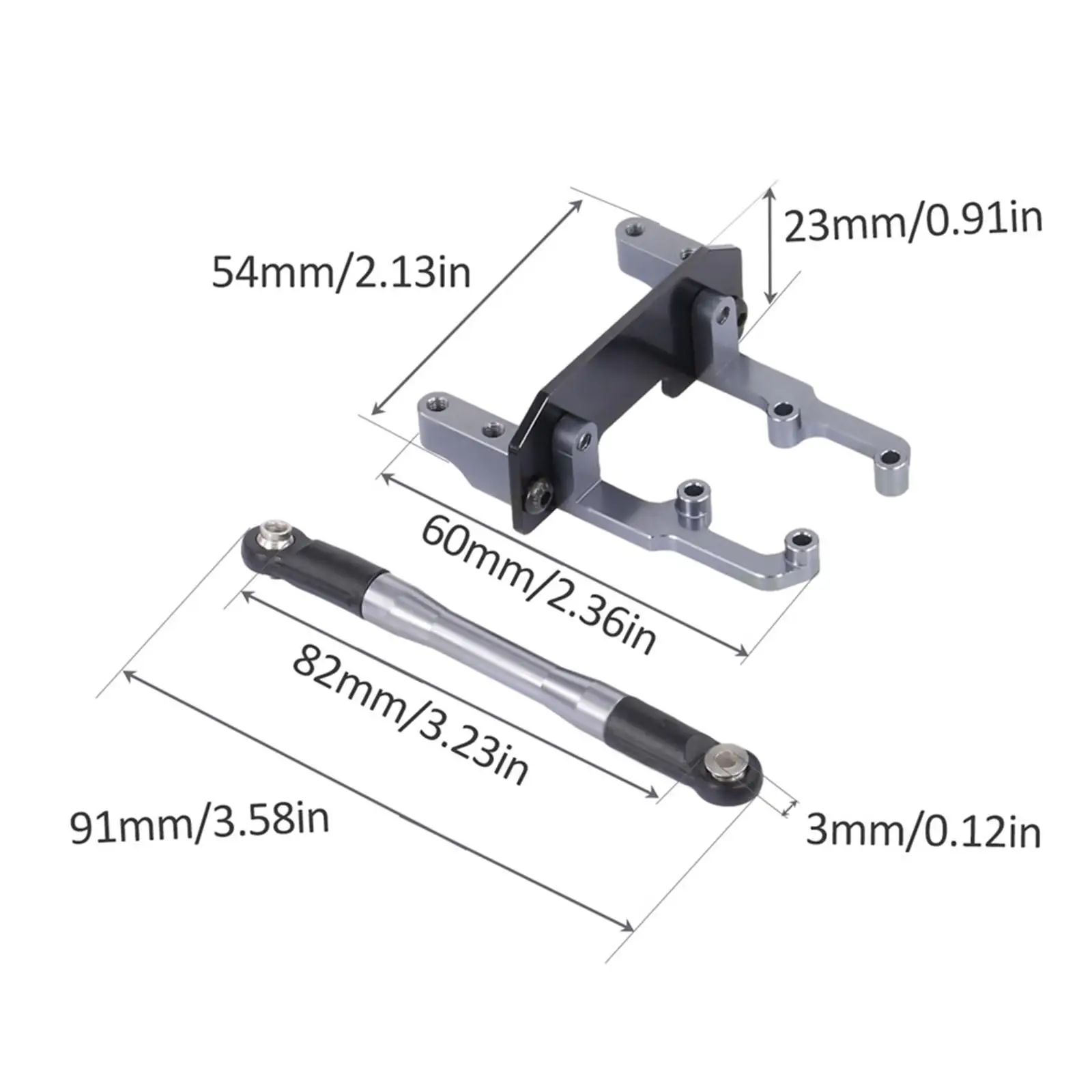 Soporte de servo para Axial SCX10 II 90046 Ar44 1/10 RC Crawler