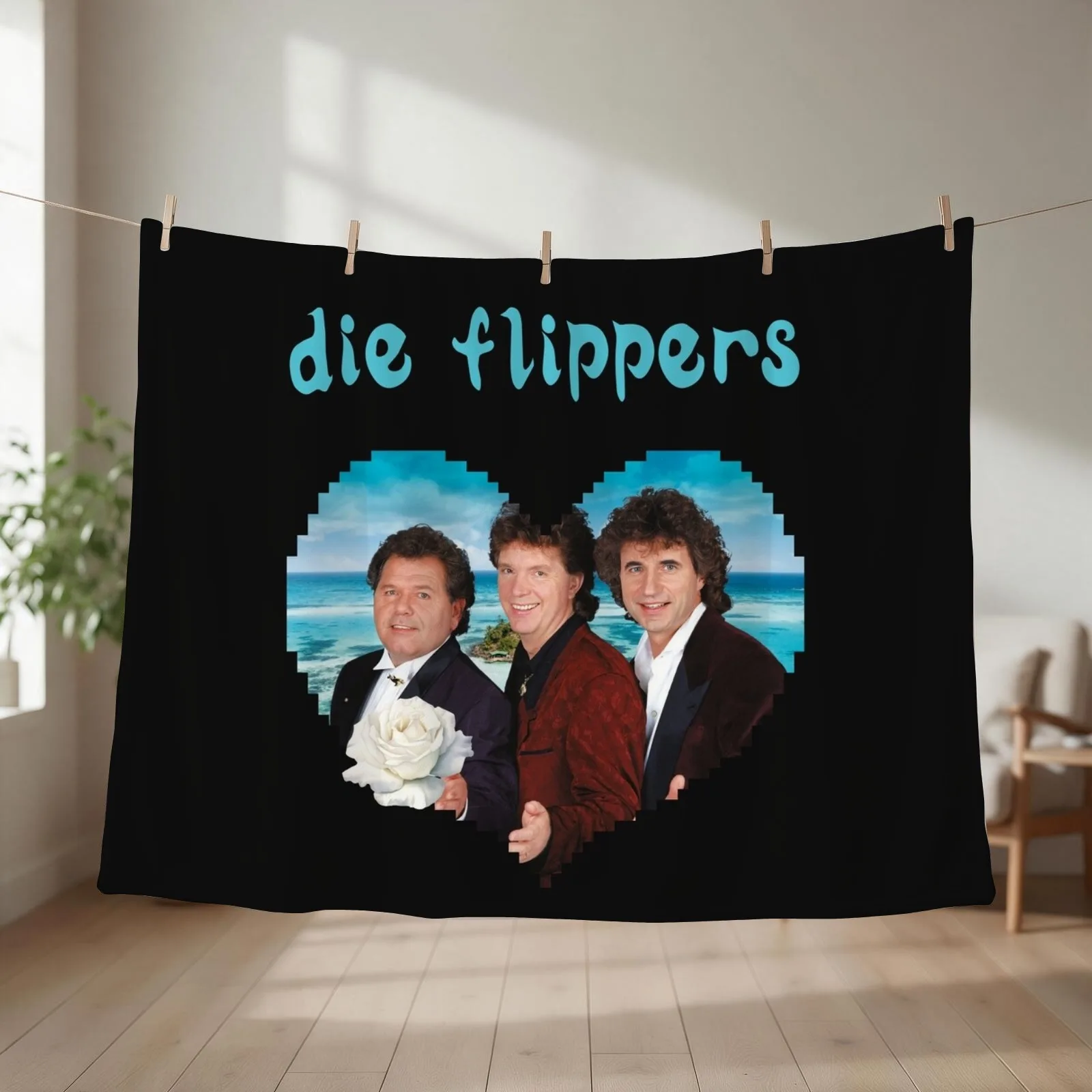 Die Flippers Wir sagen danke - 40 Jahre Die Flippers Throw Blanket couch cozy soft plush fuzzy picnic outdoor blanket