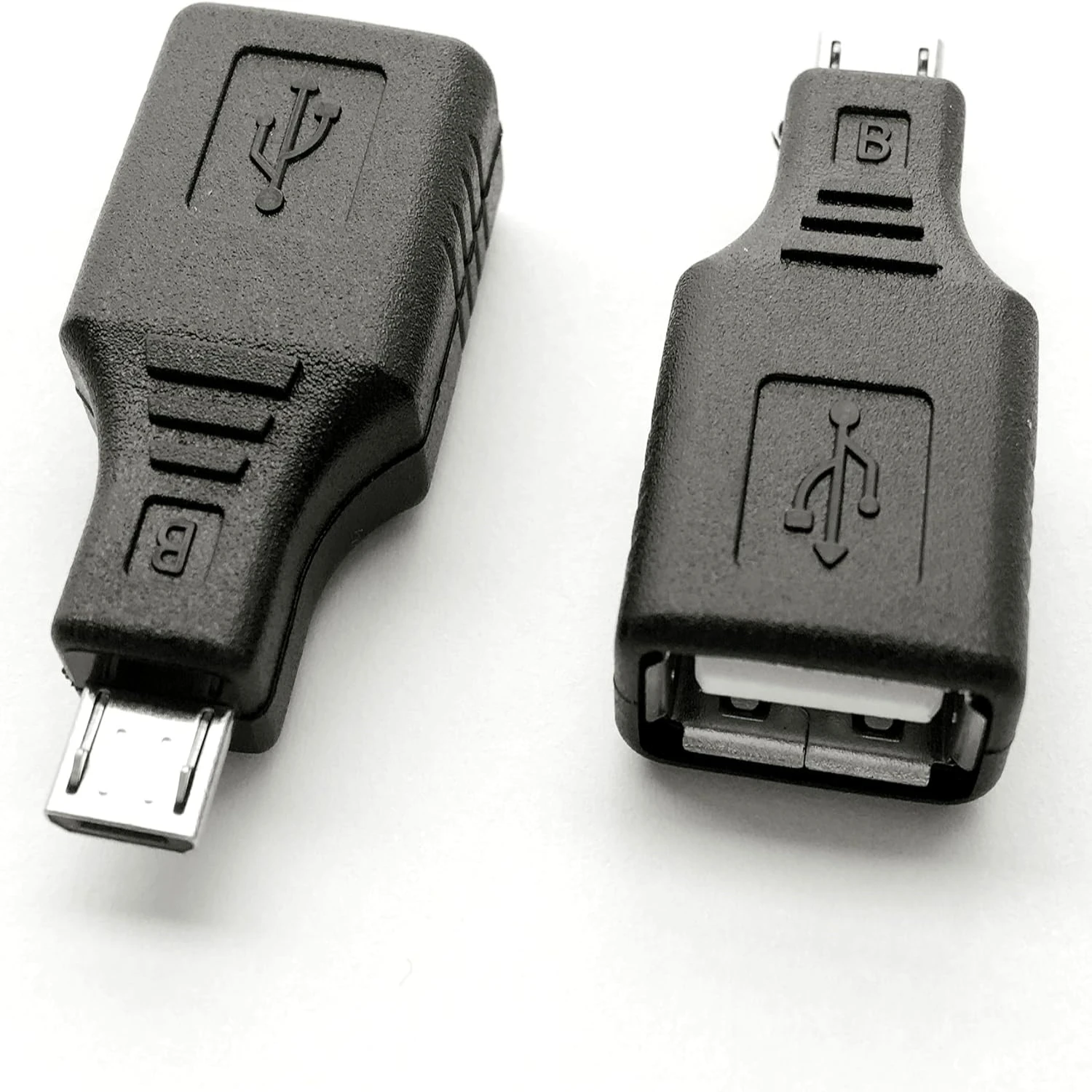 USB 2.0 Micro USB Male to USB Female OTG Adapter (2 Pack)