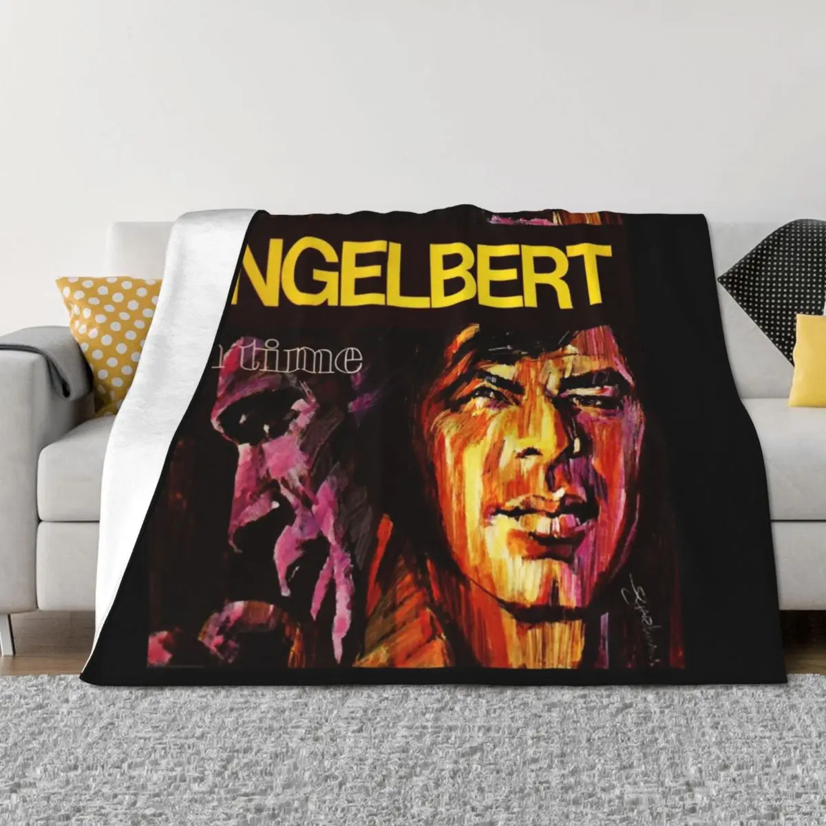 Engelbert Humperdinck In Time Throw Blanket Furrys Single Bed Fashionable Thermal Blankets