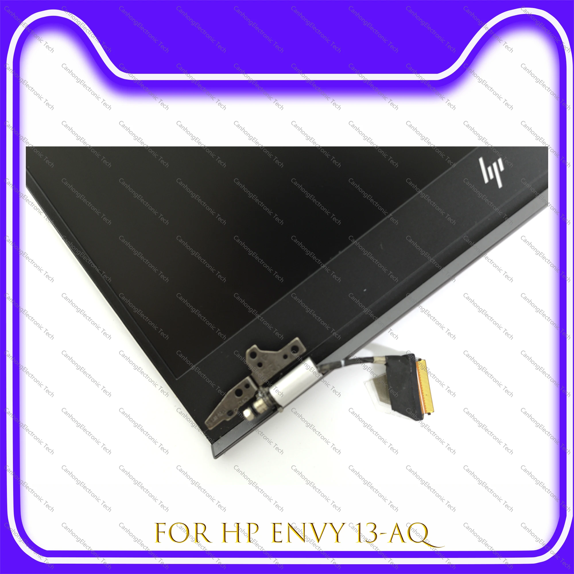 Imagem -03 - para hp Envy 13-aq 13 Aq0005tx 13-aq0010ur 13-aq0007nw Lcd Touch Screen Digitalizador Montagem Completa com Dobradiças Tpn-w144 13.3