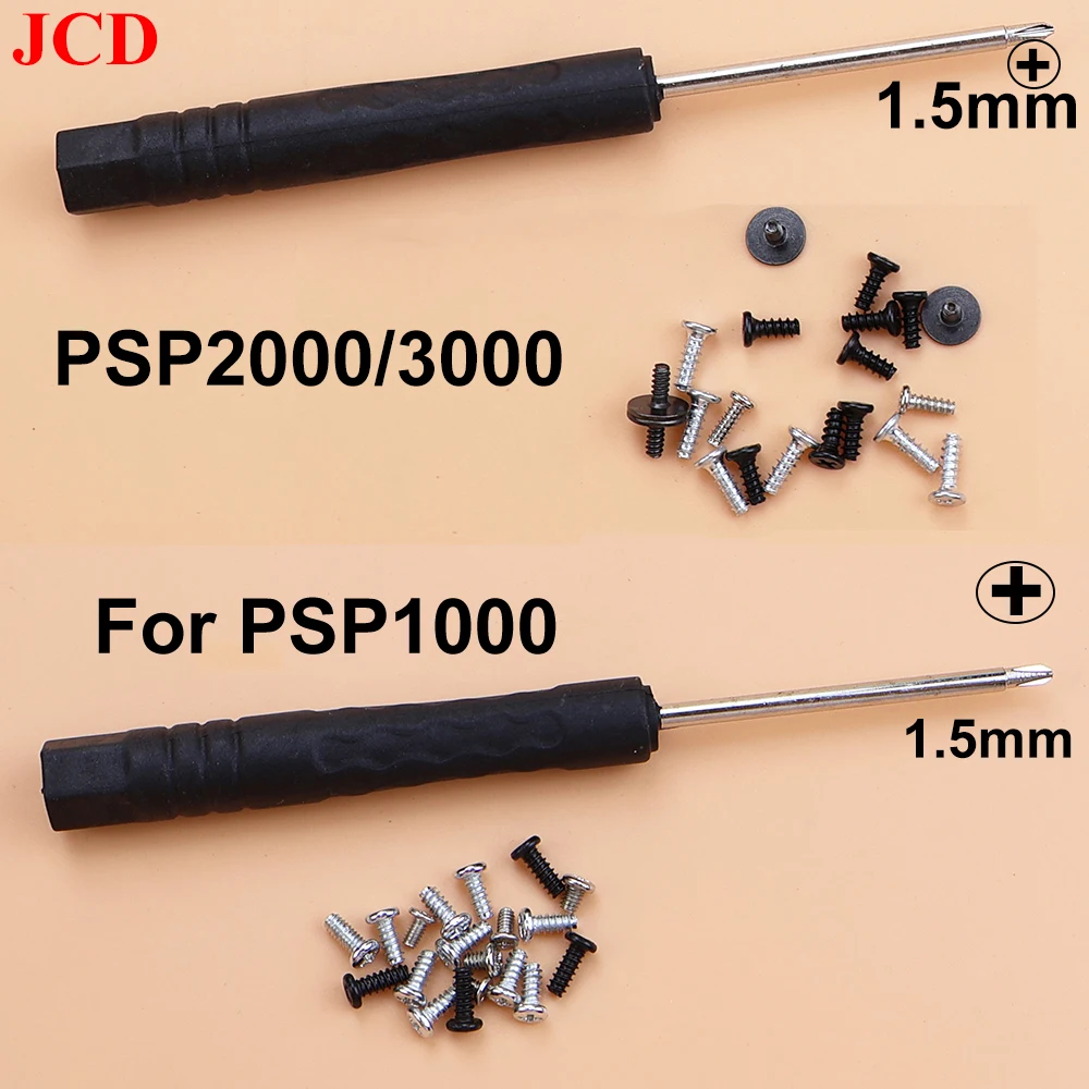 Game Console Housing Shell Screw For PSP 1000 2000 3000 Full Host Motherboard Screw Kit Mount Replacement Accessories