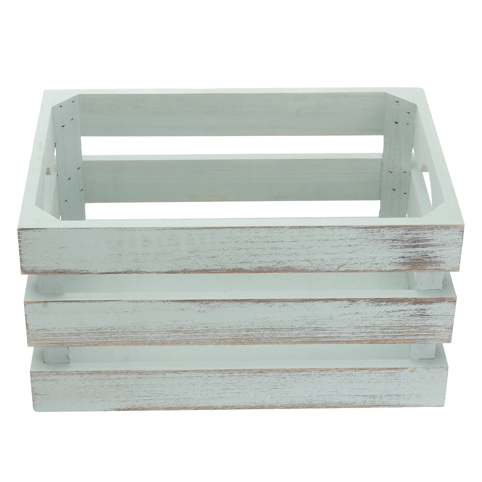 

Solid Wood Storage Basket Green Eco-Friendly Desktop Container Multi-Purpose Storage Box for Home Office Sundries