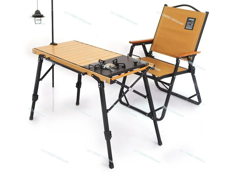Multifunctional Lifting IGT Table Module Outdoor Equipment Folding Table Picnic Camping Mobile Kitchen Barbecue Table Coffee