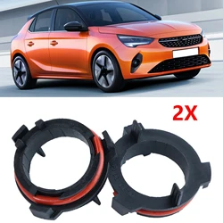 2X Bulb Adapter For Opel Astra Corsa Mokka X Insignia Crossland X H7 Car LED Headlight Base Retainer Headlamp Socket Holder Clip