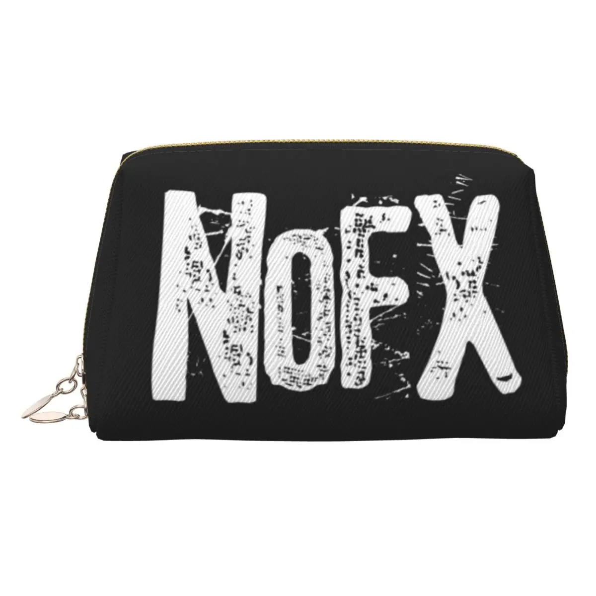 

NOFX Band Графический готический женский косметичка Дорожный органайзер для макияжа Чехол для хранения туалетных принадлежностей Dopp Kit Case