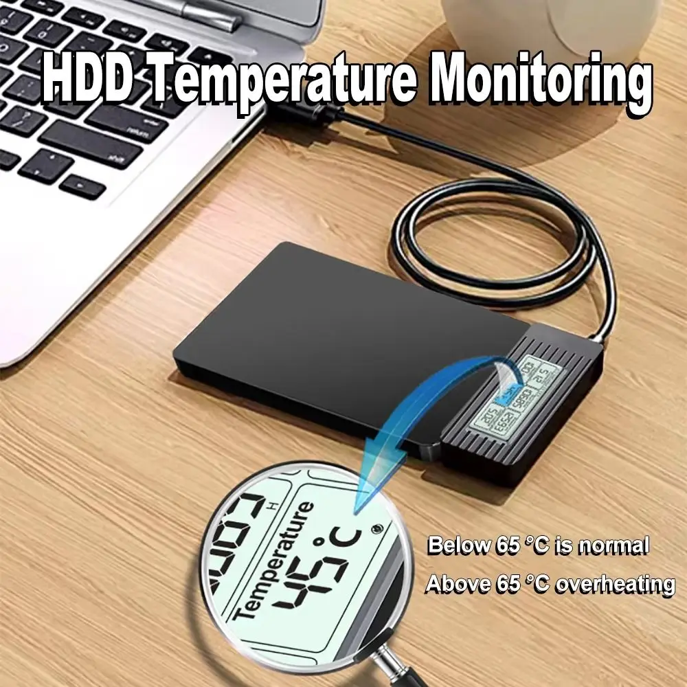 HDD SSD Digital Display USB 3.2 To Sata Adapter Digital Screen Display USB3.0 Converter Cable External Adapter For PC