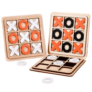 Montessori Chess Play Toy para crianças, quebra-cabeças de madeira, quebra-cabeças de interação, treinamento cerebral, aprendizagem precoce, brinquedos educativos para crianças 10 principais vendas trocador anatomico bebe - №4
