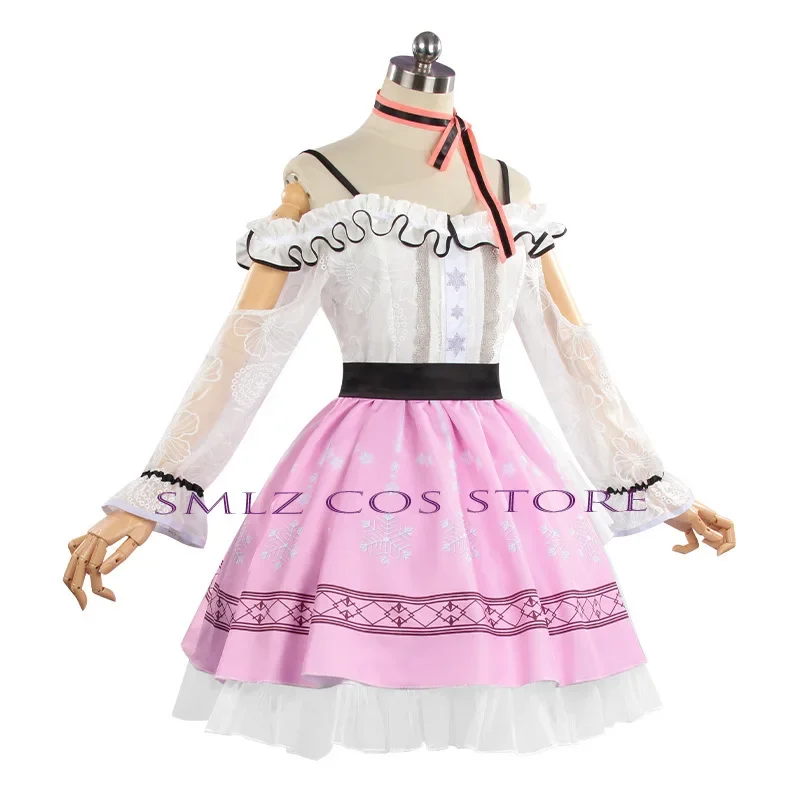 Nikki Cosplay Anime Infinity Nikki słodka różowa sukienka Lolita jednolita zestaw peruk impreza z okazji Halloween strój dla kobiet SKIRTS