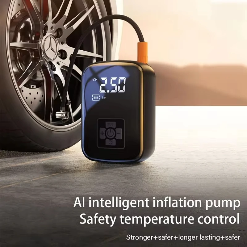 Car-mounted Wireless And Wired Air Pump Car Portable Air Pump Electric Car Uses Tire Pump To Inflate