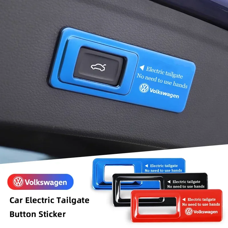 

Volkswagen Car Electric Tailgate Stickers Trunk Button Accessories For VW GTI Polo Golf Passat Tiguan Arteon Touareg CC Taigo