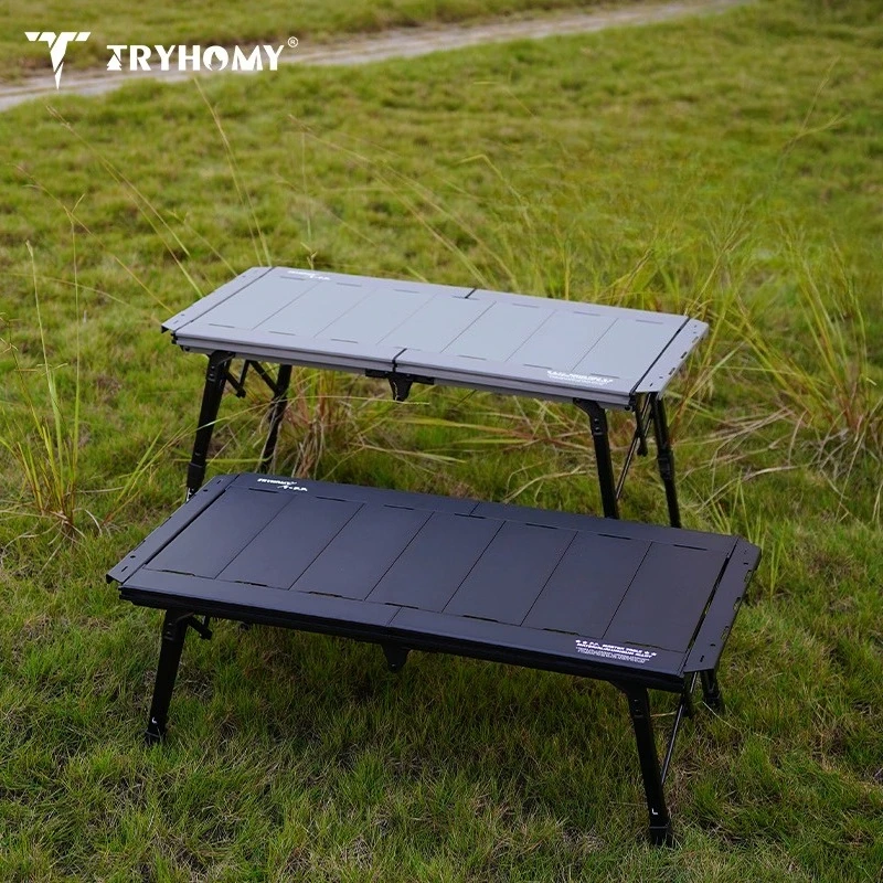 Tryhomy Camping IGT Tisch igt 3,5 Einheit Tisch Leichter Tisch aus Aluminiumlegierung Klappbarer Camping Schreibtisch Picknick Taktischer Schreibtisch Neu