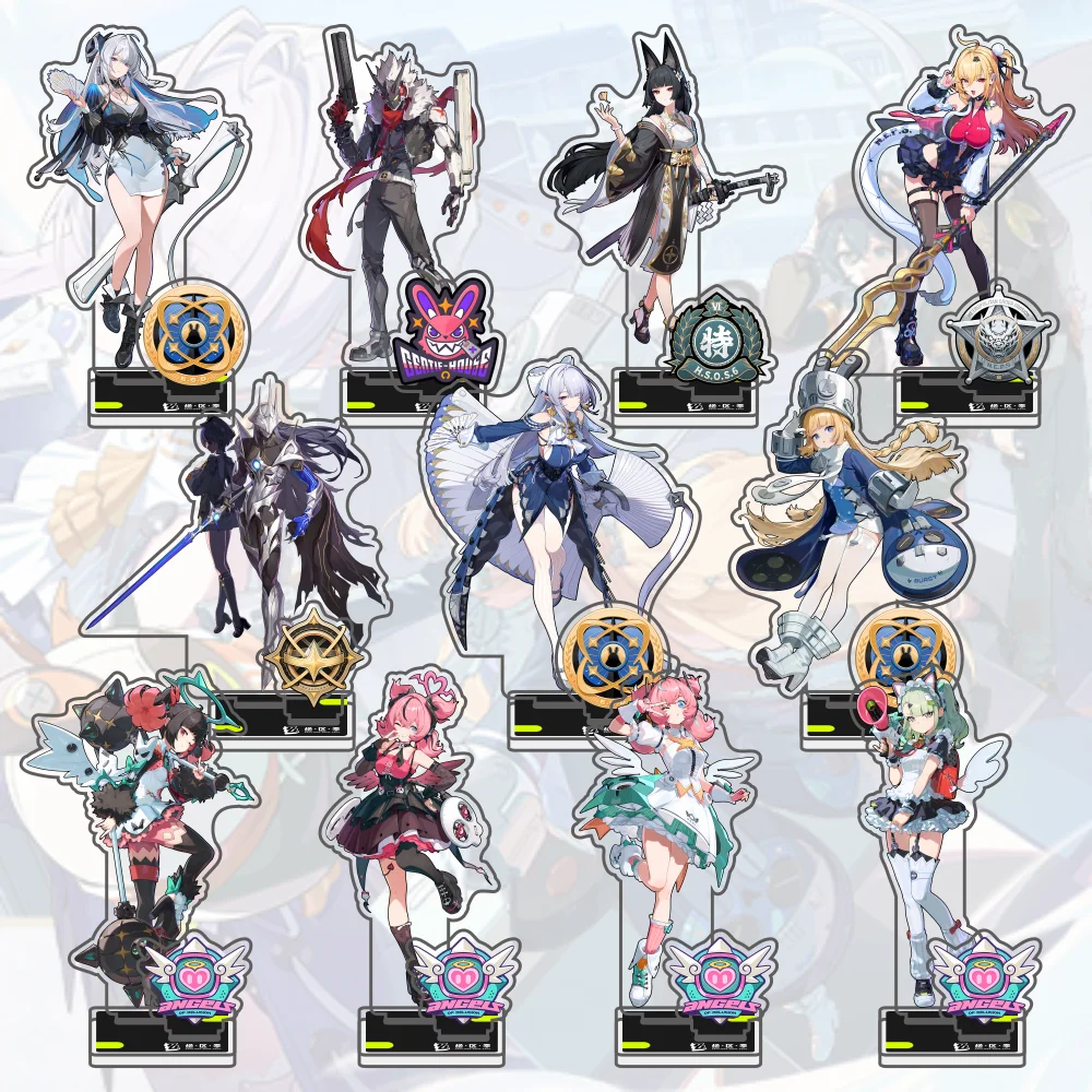 Hot Game Zenless Zone Zero Yuzuha Yixuan Ellen Alice Thymefield Acrylic Stand Model Plate Keychain Desk Decor Collection gifts