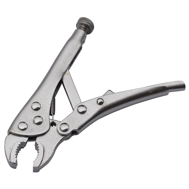 3Pcs Carbon Steel Vise Locking Pliers Set Curved Jaw Pliers And Long Nose And C Clamp Assorted Locking Welding Clamp