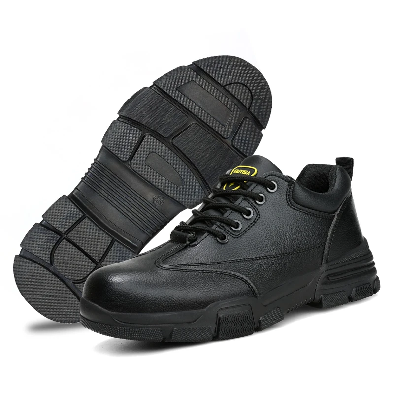 GUYISA Safety Shoes 10KV Insulated Shoes For Electrician Work Plastics Toe Black Puncture Protection Size 37-46