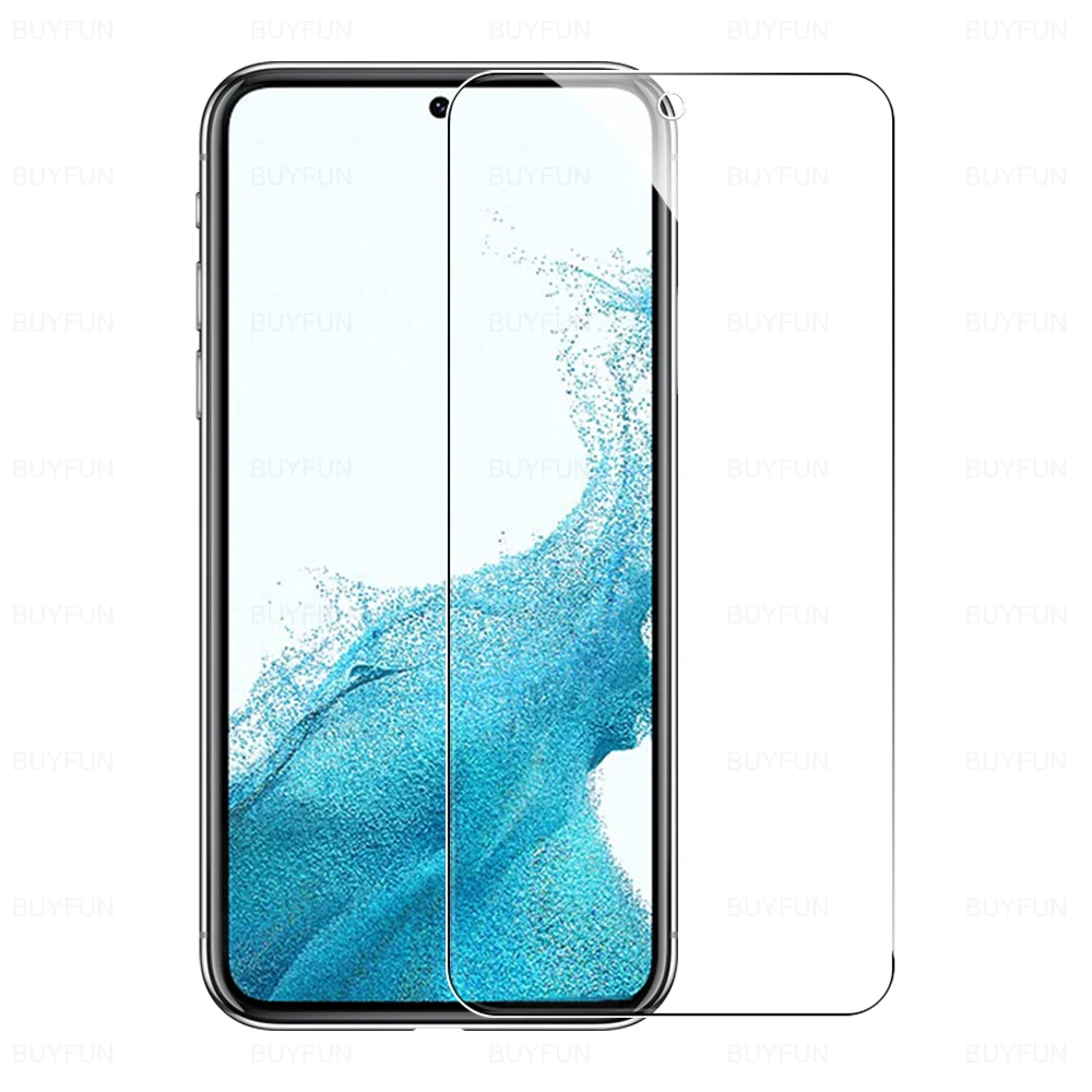 휴대폰 낙하 방지 렌즈 보호 필름, 삼성 S22 S23 HD 강화 유리 필름, 6in 1