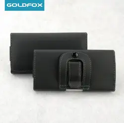 Phone Leather Case For Xiaomi Samsung S21 S20 iPhone 13 Men's Mobile Phone Bag Universal 5.0-6.5 inch Waist Belt Holster