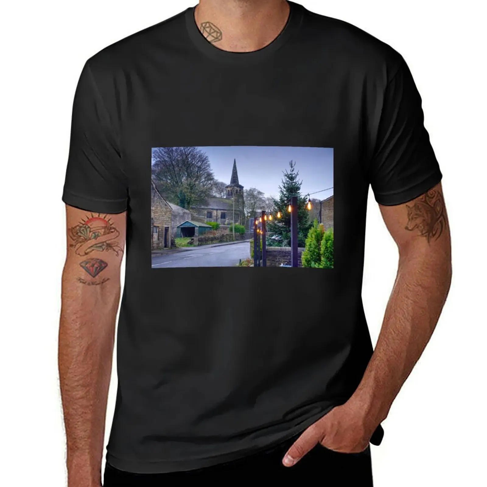 Farnley Tyas Huddersfield T-Shirt aesthetic clothes summer tops tees sublime men clothings