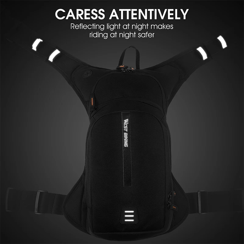 WEST BIKING 10L/20L Ergonomic Cycling Backpack Hydration System Professional Sports Backpack MTB Road Bike Bag With Water Bag