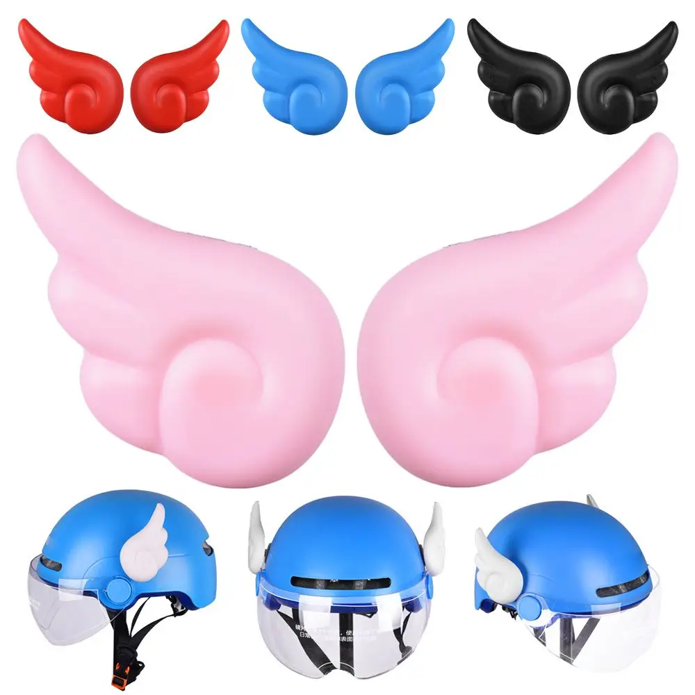 Universal Cycling Supplies Bicycle Scooter Helmet Decoration Easy to Install Angel Devil Wings Stickers Motorcycle Motorbike