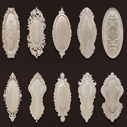 wood carving onlays appliques wooden decorations for living room wood decal for main door furniture accessories wood figurines