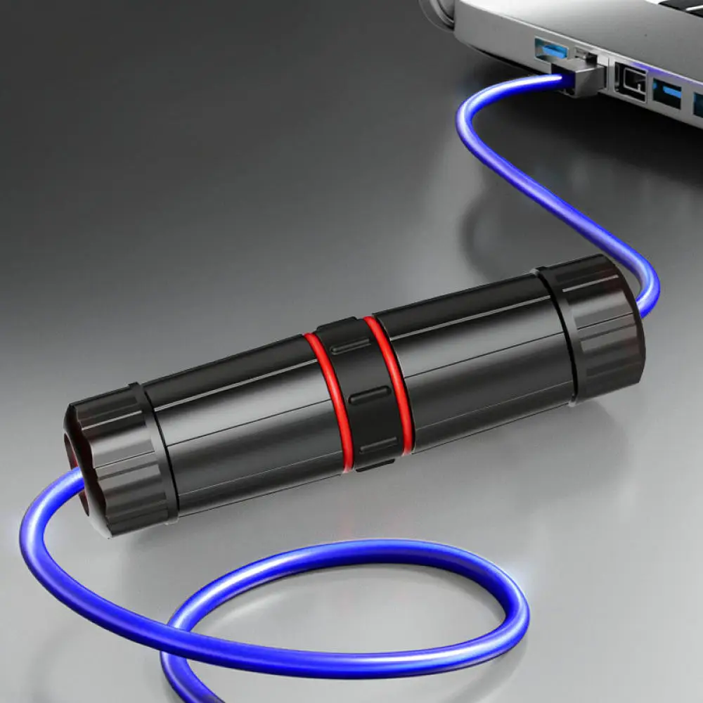 Waterproof Network Adapter IP68 Nylon Connector For Cat7 Cat6 Ethernet Cable Extension RJ45 Joiner Socket Plug
