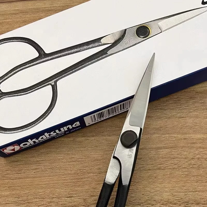 Okatsune No.206 Black Manual Curved Bonsai Trimming Scissors for Garden Bonsai Branch Pruning Hand Tools