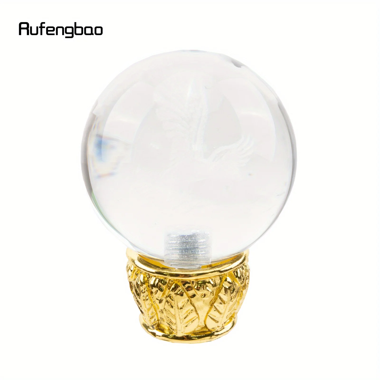 透明樹脂ボール付き杖 ファッション装飾杖 エレガントなコスプレ杖 クロシエ パフォーマンスステージ杖 94.5cm