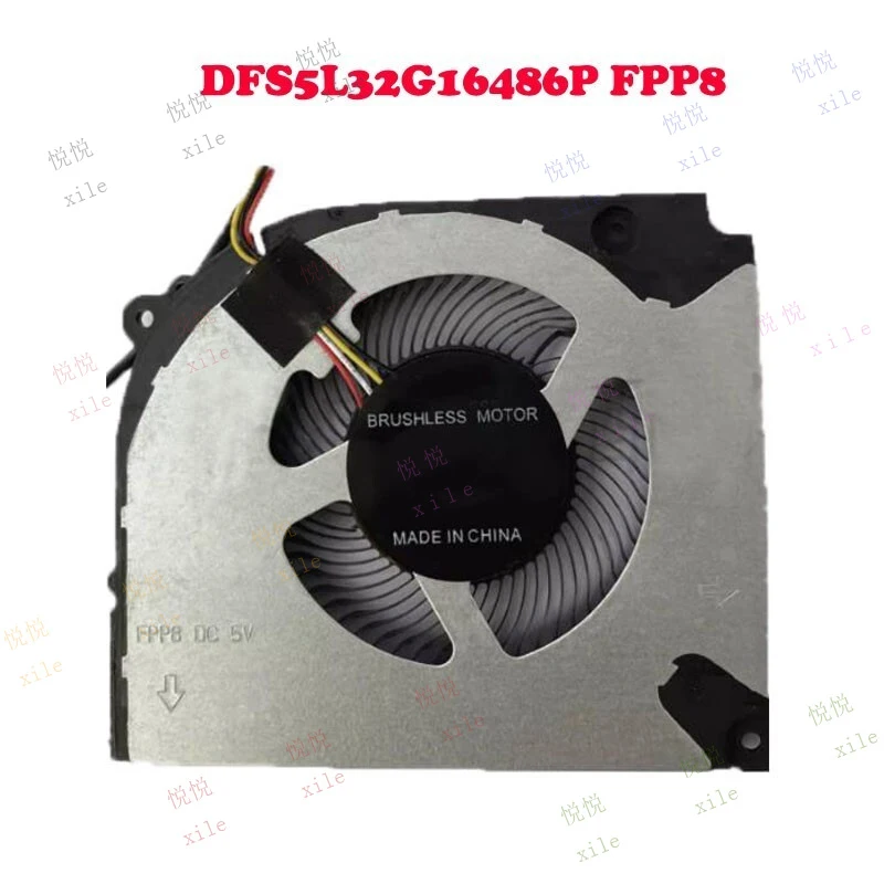 

L+ CPU FAN for DFS5L32G16486P EP FPP8 4PIN GPU DFS5L32G16486P FPP8 DC5V 0.5A