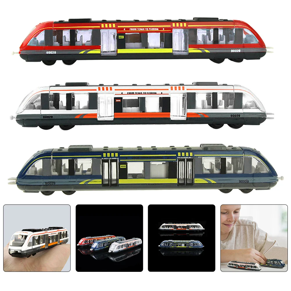 

3pcs Electric Set High-Grade Alloy Simulation Train Tracks For -4 3-5 8-14 Portable Durable Kids Train Set For