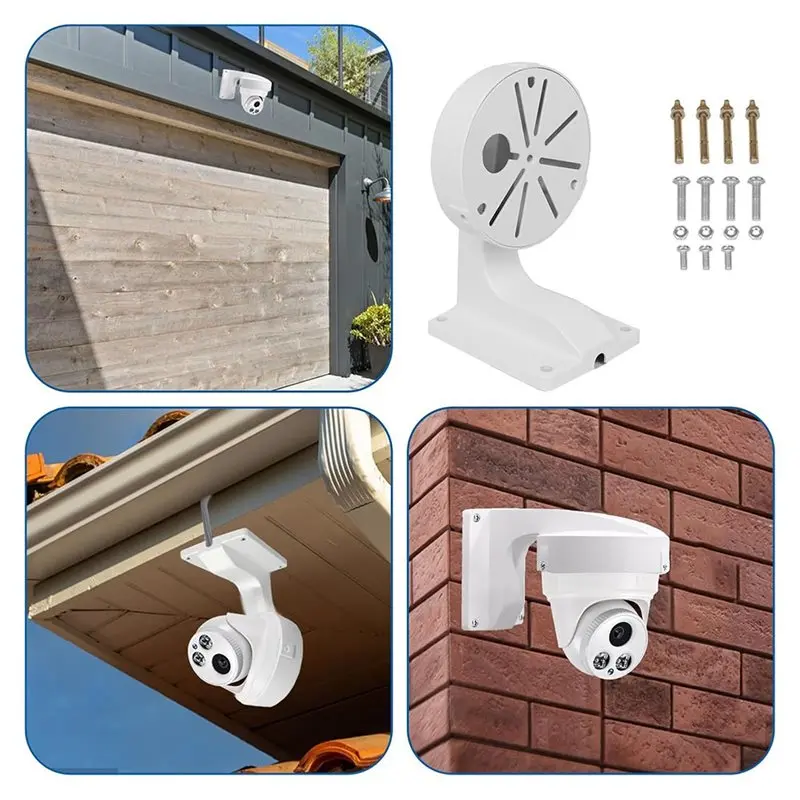 

Aluminum L Type Camera Mount Bracket Wall Junction Box For Indoor Outdoor Dome PTZ Security Surveillance Accessories