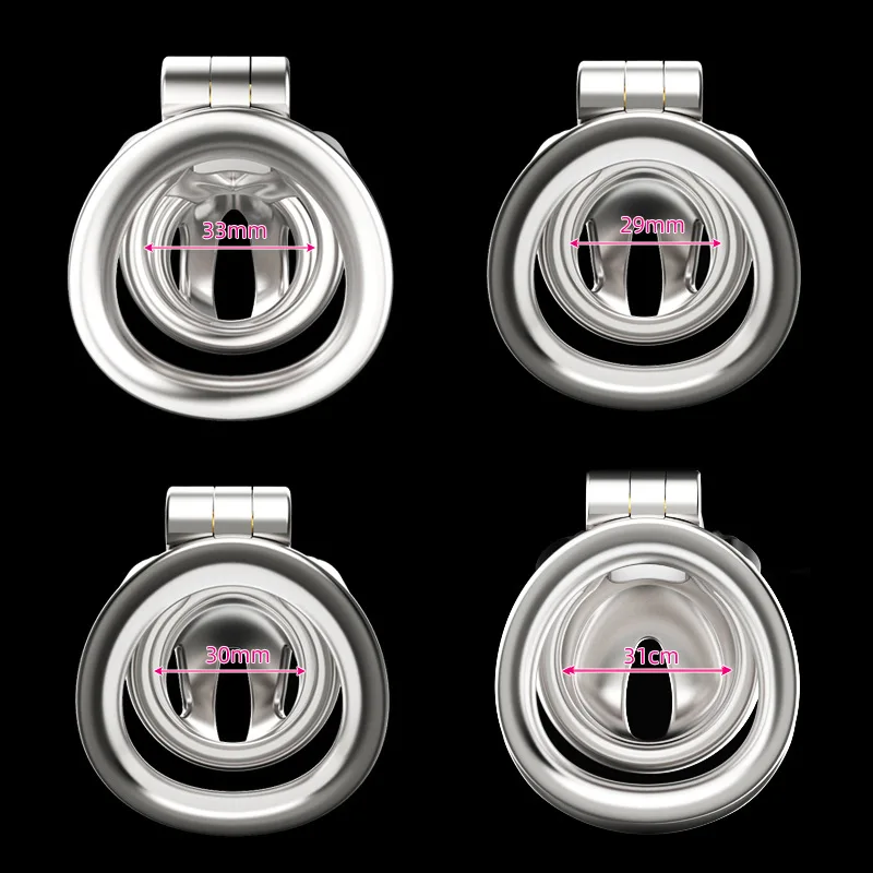 الفولاذ المقاوم للصدأ العفة قفص سيسي ذكر القضيب CB قفل الامتناع عن ممارسة الجنس ضبط النفس المثيرة مجرى البول قفص القضيب الكبار الجنس لعب للرجال 18 + #5