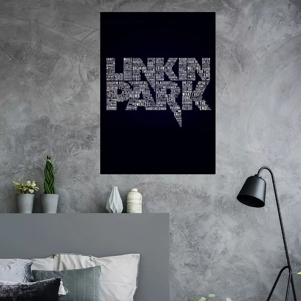 Band L-Linkin Cool P-Park Poster Home Room Decor Aesthetic Art Wall Painting Stickers