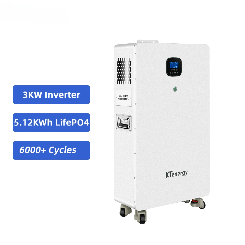 energy storage battery and inverter all in one 5KWH 3KW Inverter residential energy storage off grid inverter with batteries