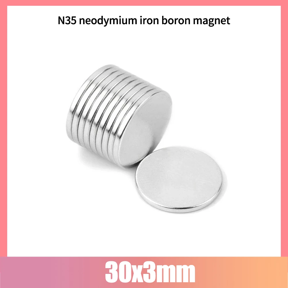 30x3 mm Strong Cylinder Rare Earth Magnet 30mmX3mm Round Neodymium Magnets 30x3mm Big Disc Magnet 30*3 mm