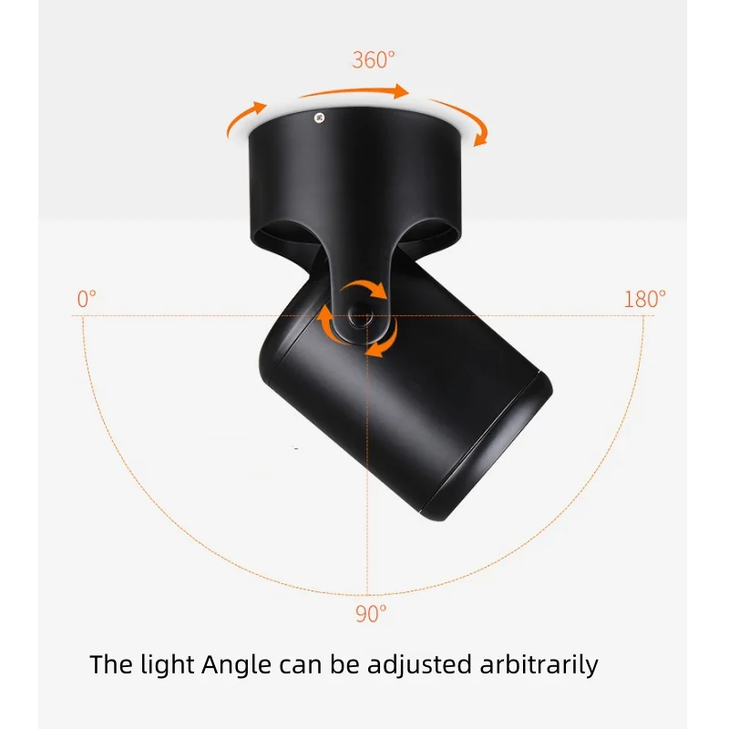Dimmable Macaroon 180°Rotation Surface Mounted LED Downlight 7W10W15W20W24W COB Ceiling Lamp AC85~265V Spotlight Indoor Lighting