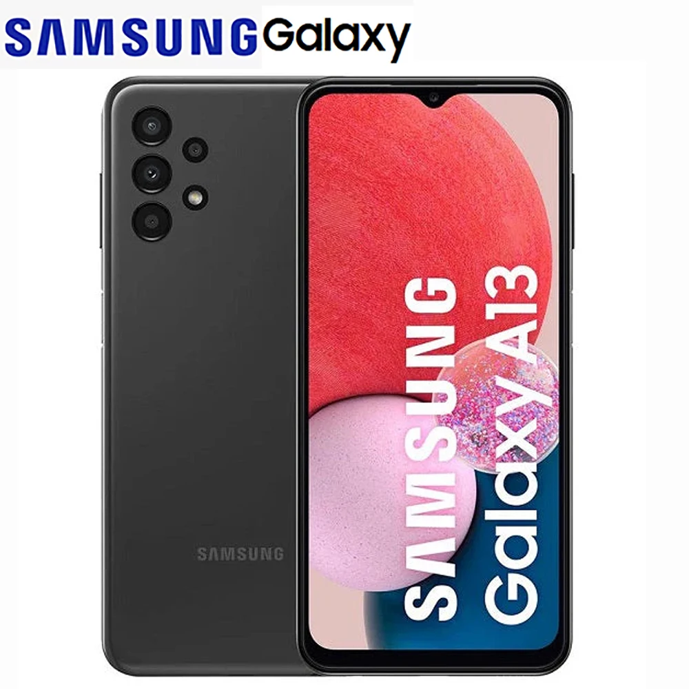 Refurbished Samsung Galaxy A13 Smart Android Phone Global Edition 2SIM 6.5-inch 1080 x 2408 60Hz 50MP Quad Camera 5000mAh NFC