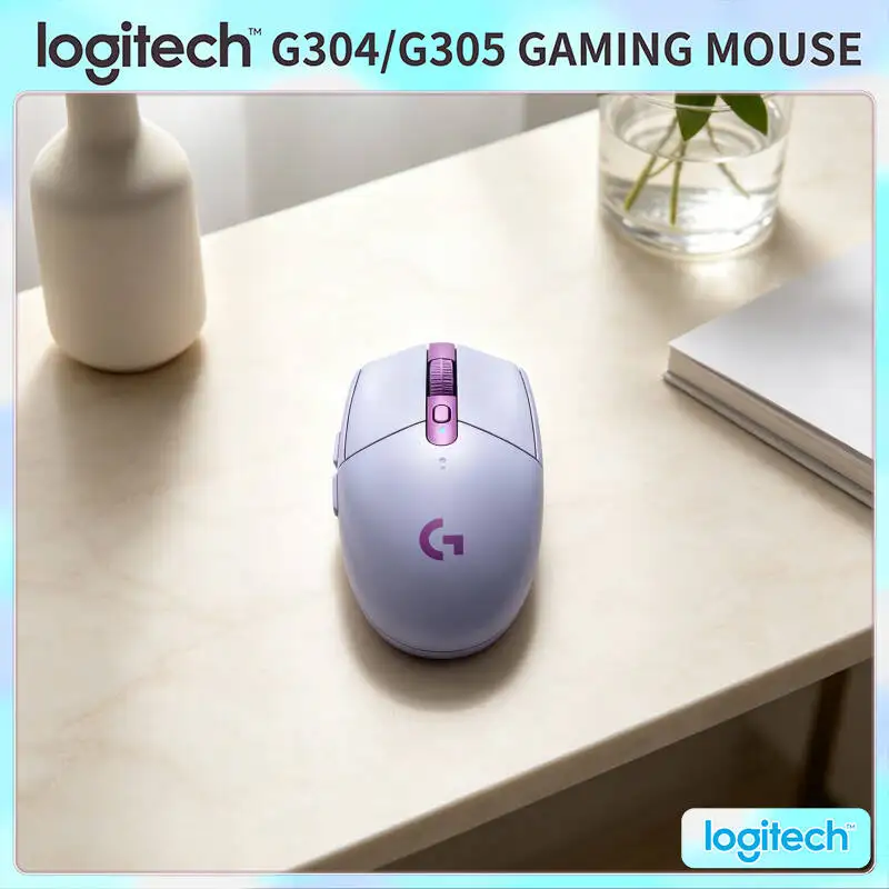 Logitech G304 LIGHTSPEED Wireless Gaming Mouse 12000 DPI HERO Sensor 1ms Latency 250hr Battery Anti-Scratch Surface Users