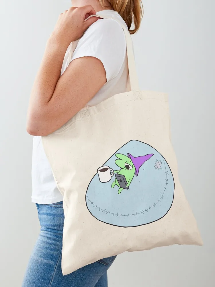 

Glep on his Bean Bag Chair Smiling Friends - Adult Swim Tote Bag Women's tote bag Beach reusable shopping bags