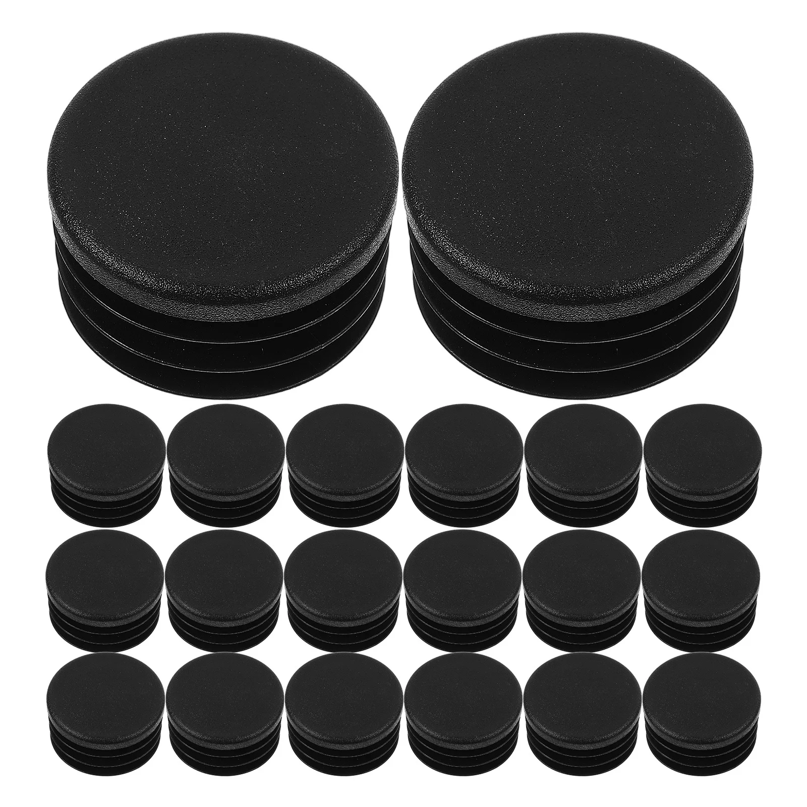 

100pcs Round Bung Tube Plugs Furniture Leg End Caps Table Chair Protectors Pvc Hole Inserts For Wood Metal Tubing Glide Cap