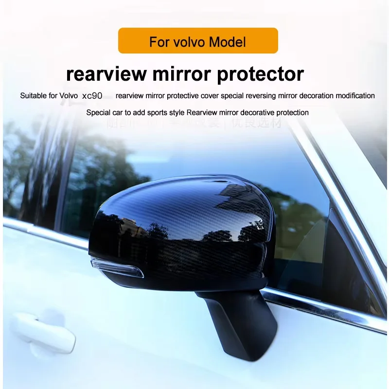 for volvo XC90 Rearview Mirror Protector Reversing Mirror Decoration Retrofit 2015-2025