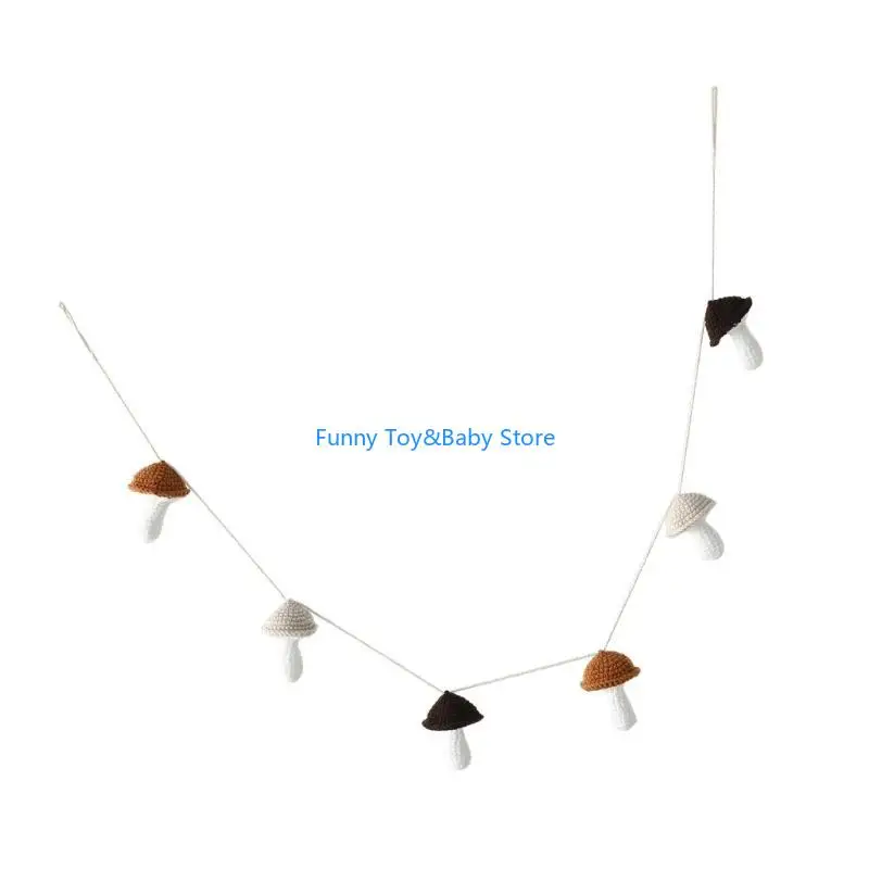 

C90B Baby Photography Props Crochet грибы висящие орнаменные декоры декора