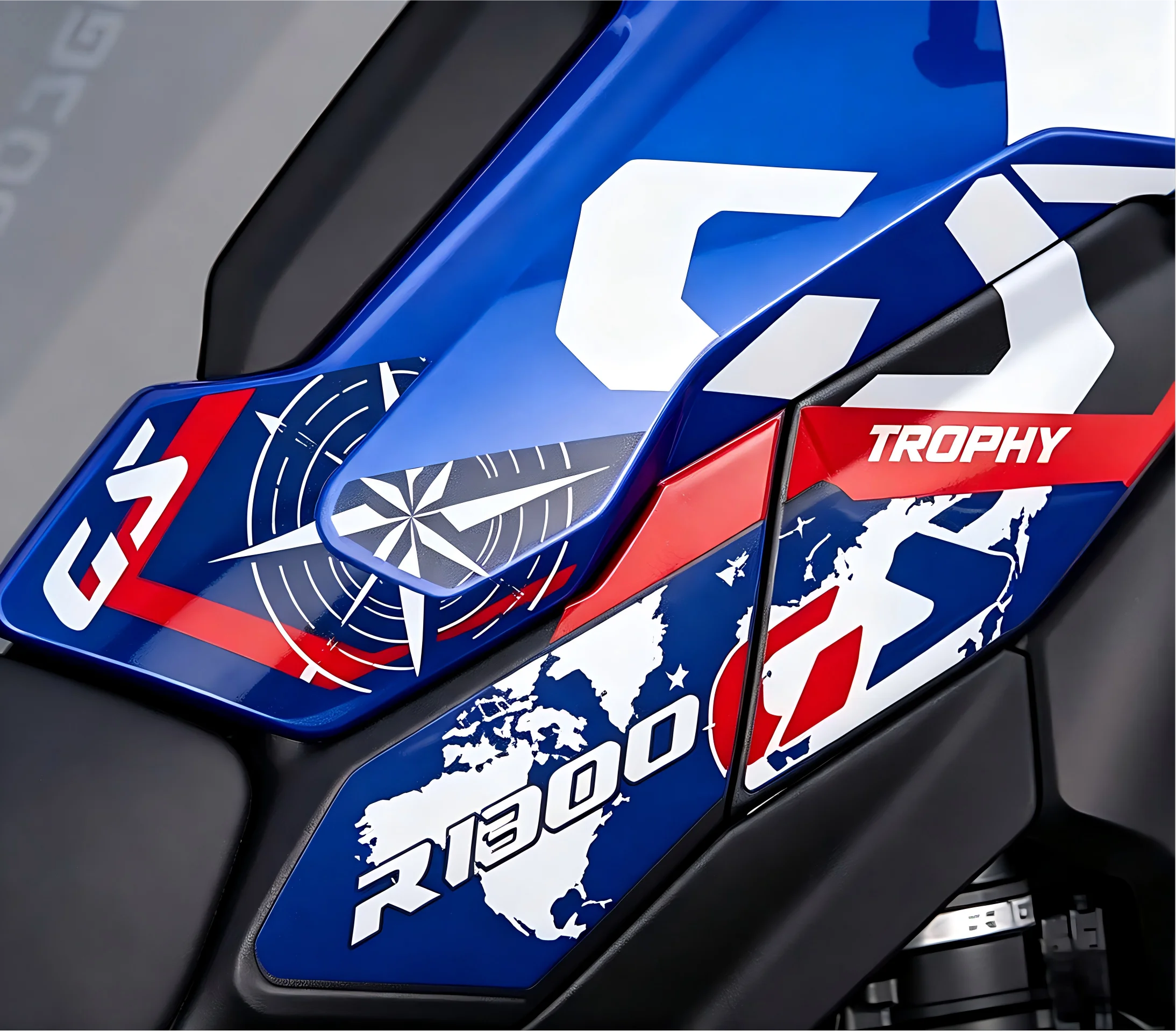 Aftermarket 3D Tank Pad Decal Sticker Fits R1300GS Adventure Trophy Triple Black Option 719 2023+