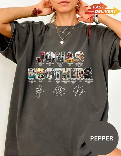 Imagen 2 del producto Camiseta de los Jonas Brothers, camiseta de concierto, camiseta de regalo para fanáticos de los hermanos, camiseta con memes